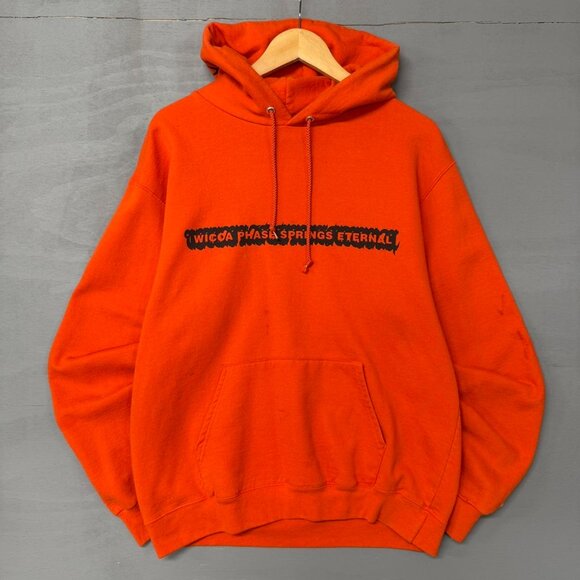 RARE Wicca Phase Springs Eternal Orange Hoodie Sweatshirt GBC Large - Picture 1 of 6